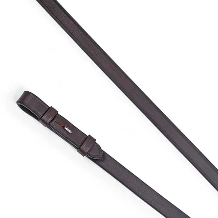 The Shires Aviemore Plain Leather Reins in Brown#Brown