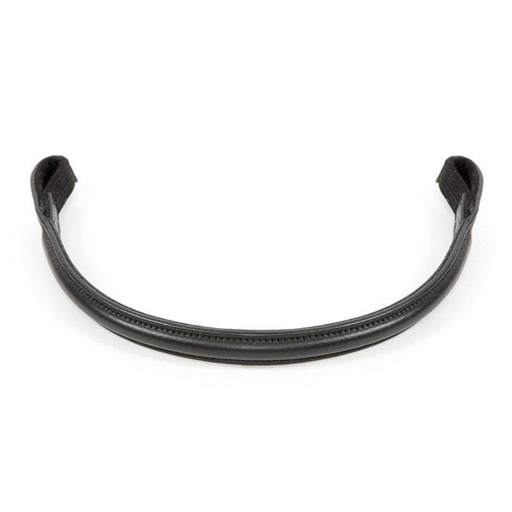 The Shires Aviemore Raised Leather Browband in Black#Black