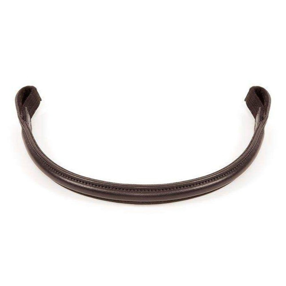 The Shires Aviemore Raised Leather Browband in Brown#Brown