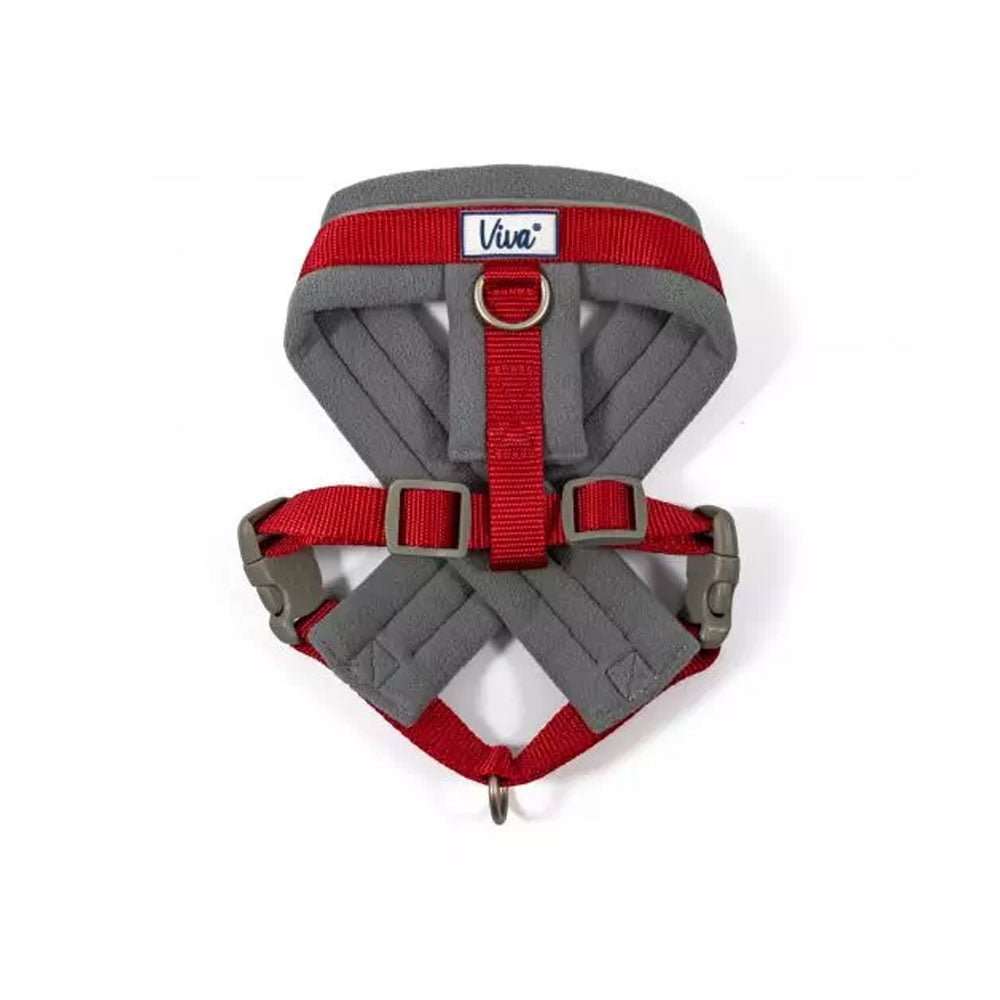 The Ancol Padded Harness in Red#Red