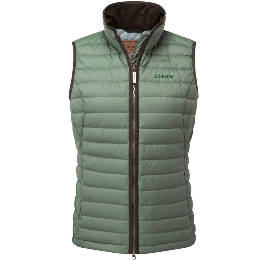The Schoffel Ladies Launde Down Gilet in Green#Green