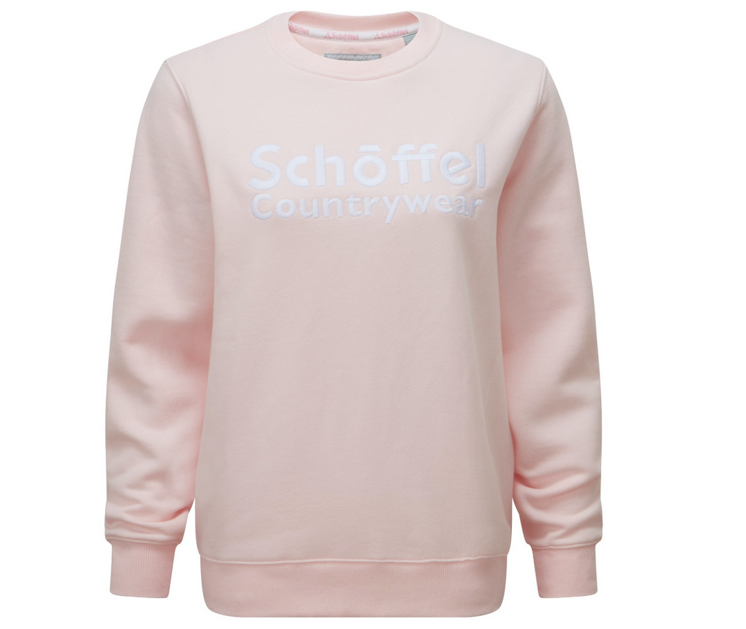 The Schoffel Ladies St Helier Sweatshirt in Light Pink#Light Pink