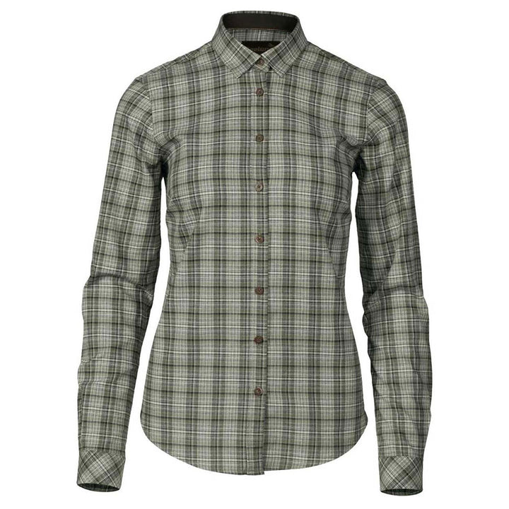 The Seeland Ladies Highseat Check Shirt in Green#Green