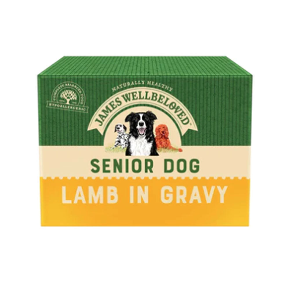 James Wellbeloved Senior Lamb in Gravy Wet Dog Food (10x150g Pouches) 10 x 150g