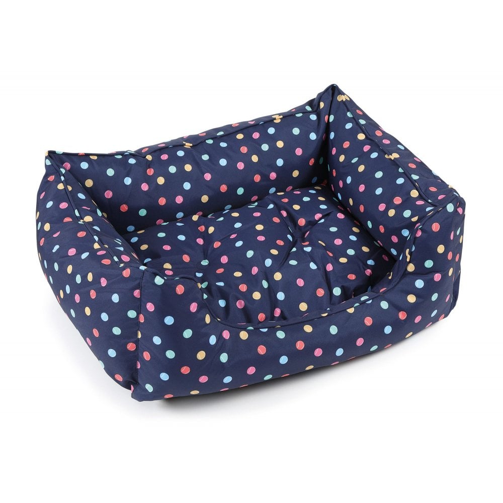 The Digby & Fox Luxury Printed Dog Bed in Navy#Navy