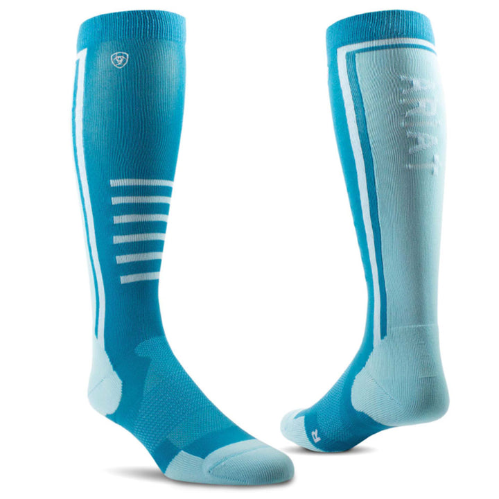 Ariat Tek Slimline Performance Socks in Light Blue#Light Blue