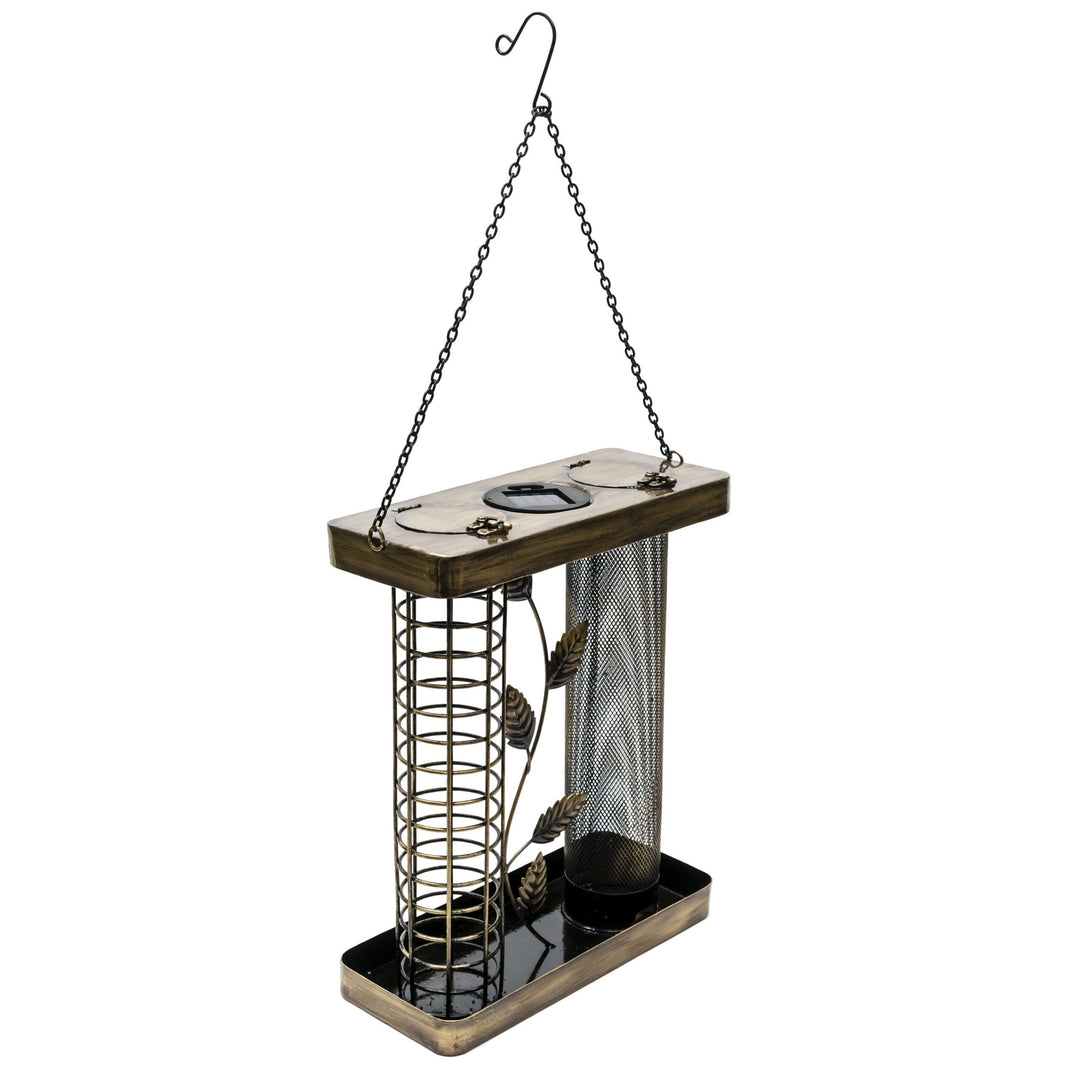 The Henry Bell Solar Copper Twin Feeder in Brown#Brown