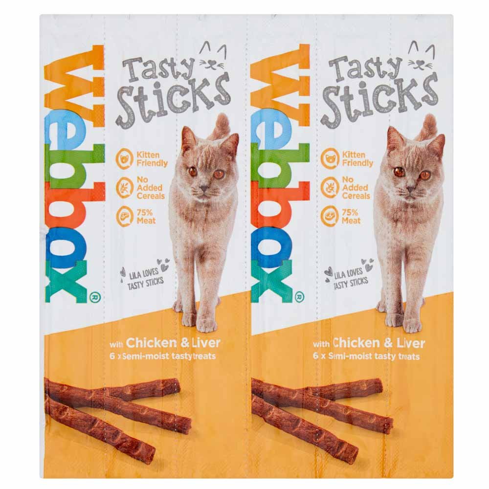 Webbox Cat Treat Sticks with Chicken & Liver